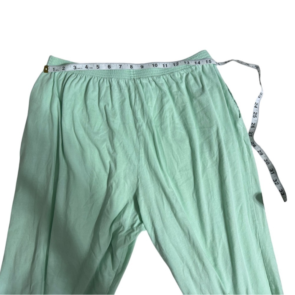 VERMONT COUNTRY STORE PAJAMA SET IN SOFT GREEN KNIT p23 - Picture 5 of 7